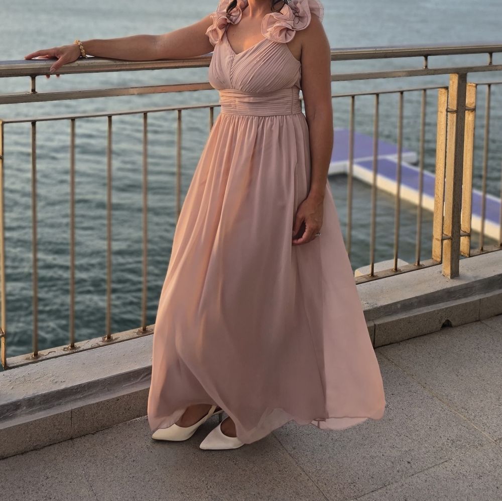 Pink Sweetheart Maxi Sundress for Weddings